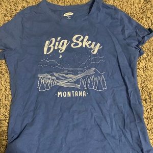 big sky t shirt size xs